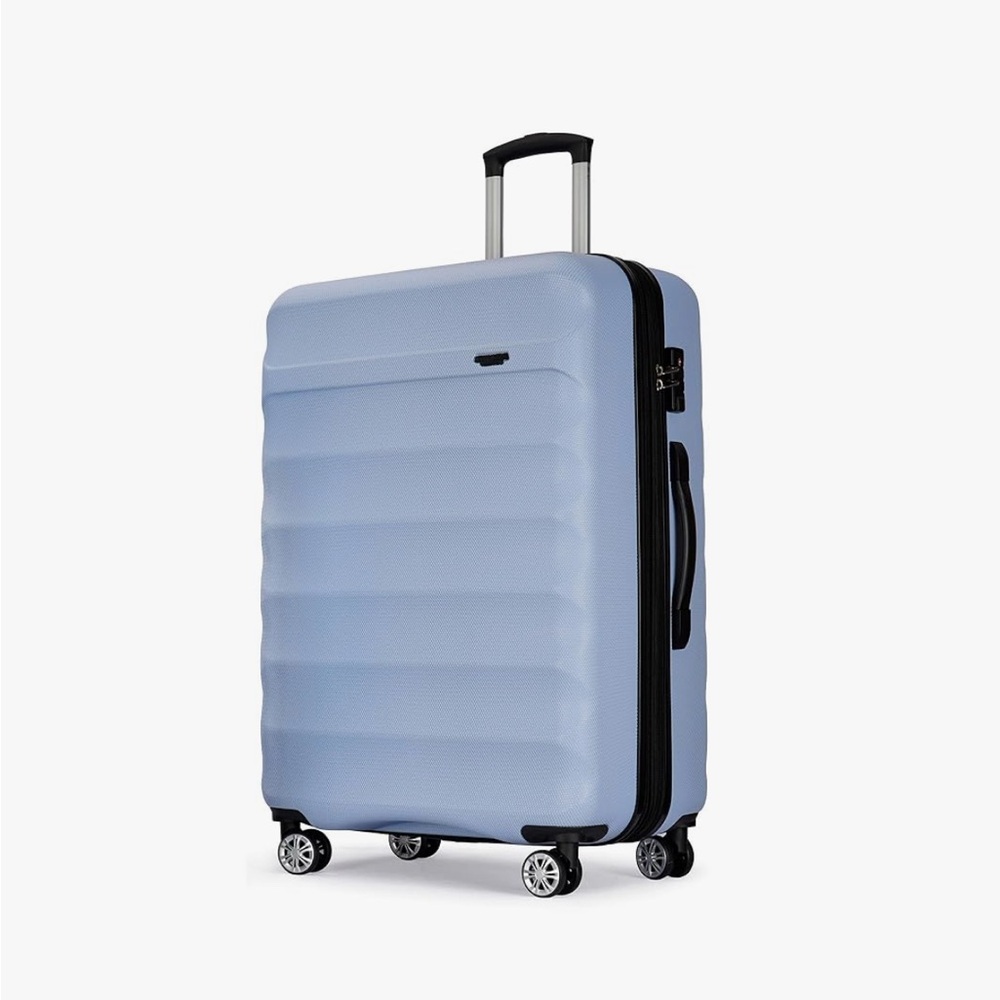 Light Blue Hardshell Suitcase three piece